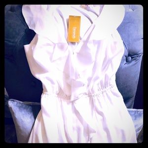 Cute New White Ruffle Dress